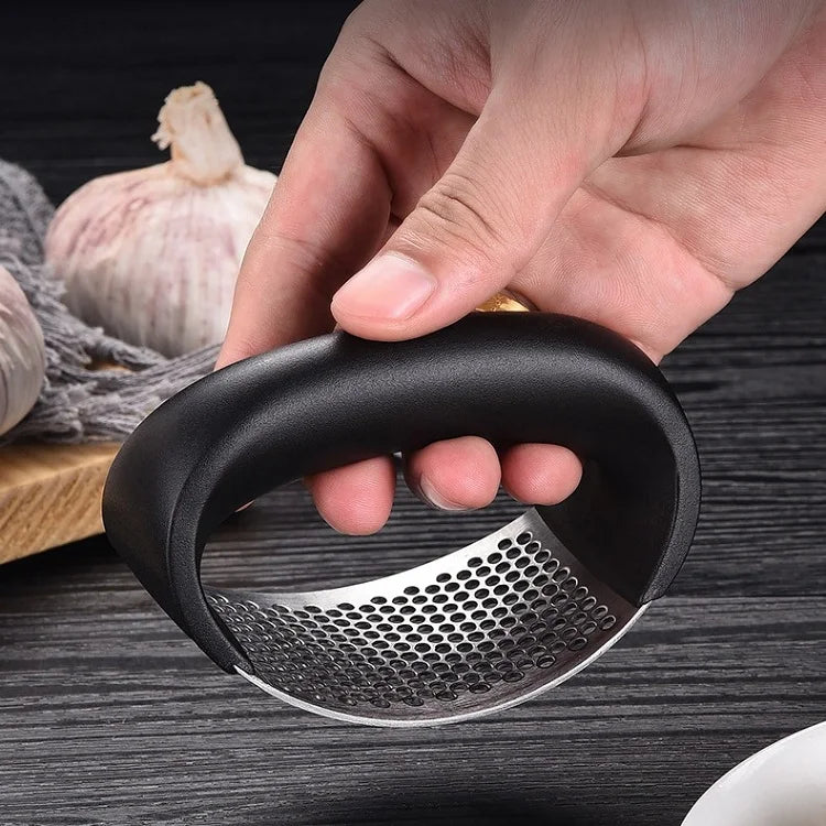 Factory Tik Tok Hot Selling High Quality Stainless Steel Garlic Grinder Press Set Pepper Mill Tools