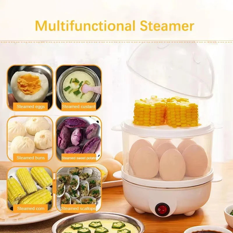 220V Multifunctional Electric Egg Boiler & Steamer