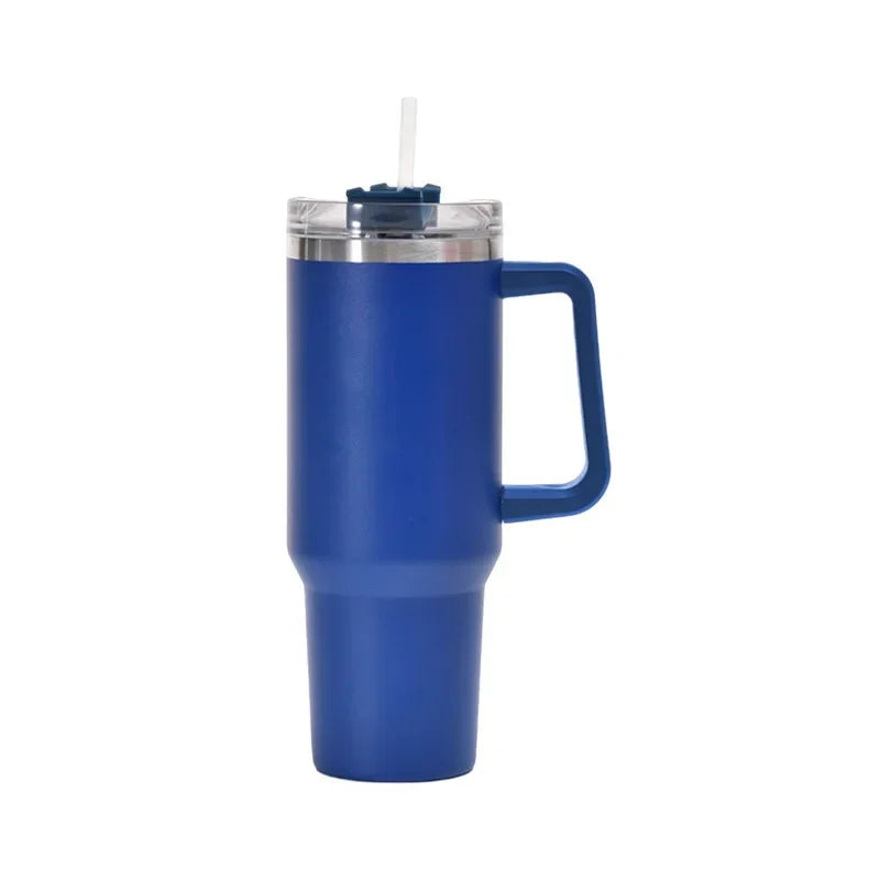 40OZ Stainless Steel Mug Tumbler with Handle High-capacity Insulated Vacuum Mug Keep Cold and Hot Leak Proof Travel Coffee Mug