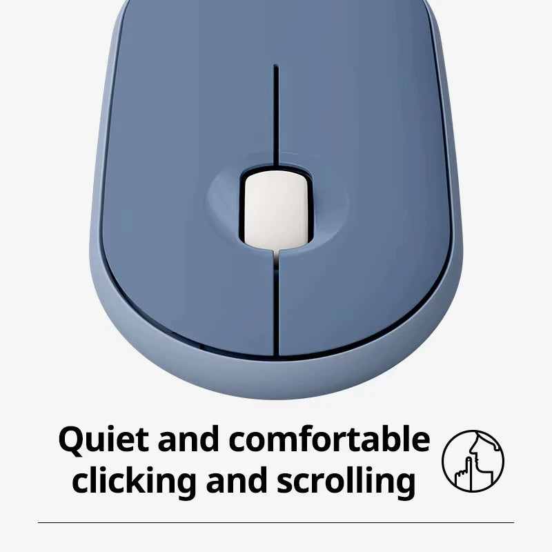 Logitech PEBBLE Wireless Bluetooth Mouse Dual Mode Mute Office Mouse Girls Compact Portable Laptop Ipad Tablet Mouse new 100% or