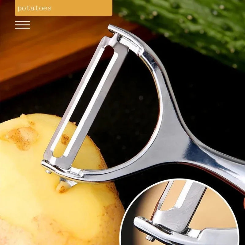 Multifunctional Stainless Steel Vegetable Peeler Shredder Potato Carrot Grater Skin Scraper Dining Bar Home 1/2P Kitchen Gadgets