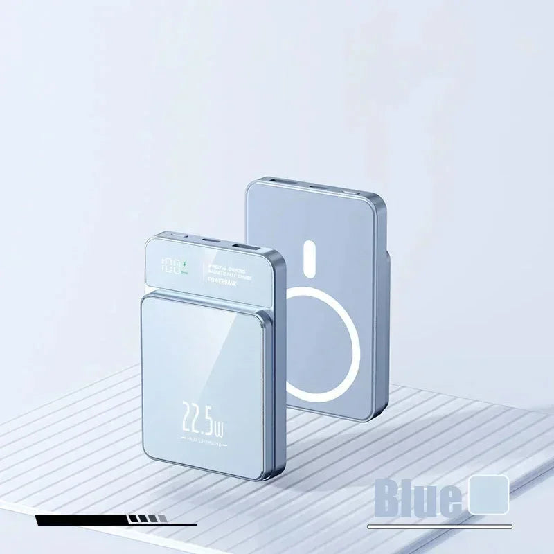 "50000mAh Magnetic Power Bank – Qi Wireless Fast Charger"
