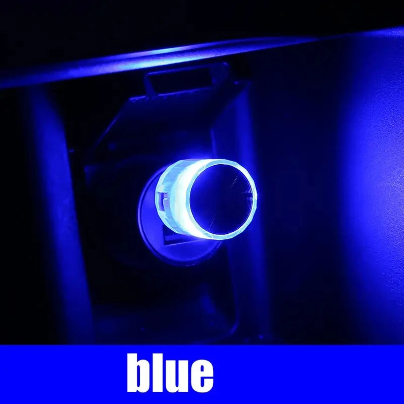 "1PC Car Mini USB LED Ambient Light – Plug & Play Decorative Lamp"