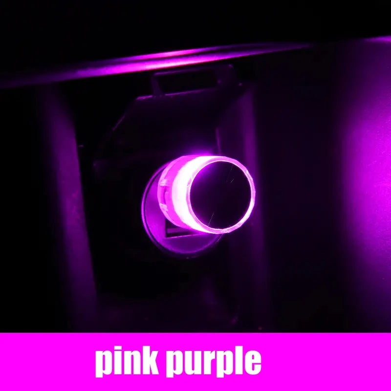 "1PC Car Mini USB LED Ambient Light – Plug & Play Decorative Lamp"