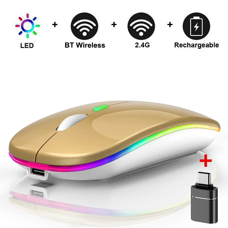 Led Wireless Mouse Bluetooth-compatible