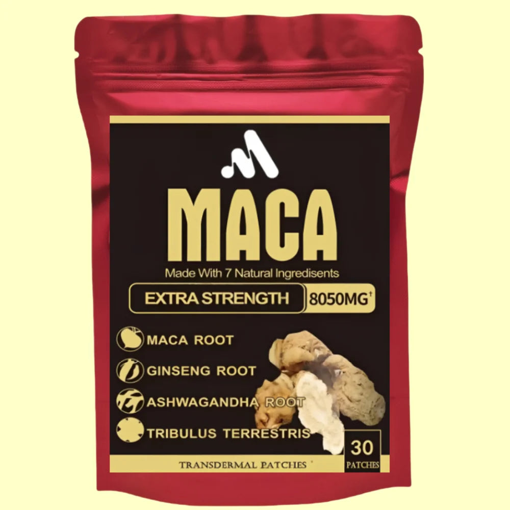 30 Patches Ashwagandha Maca Ginseng Root Transdermal Patches for Men & Women