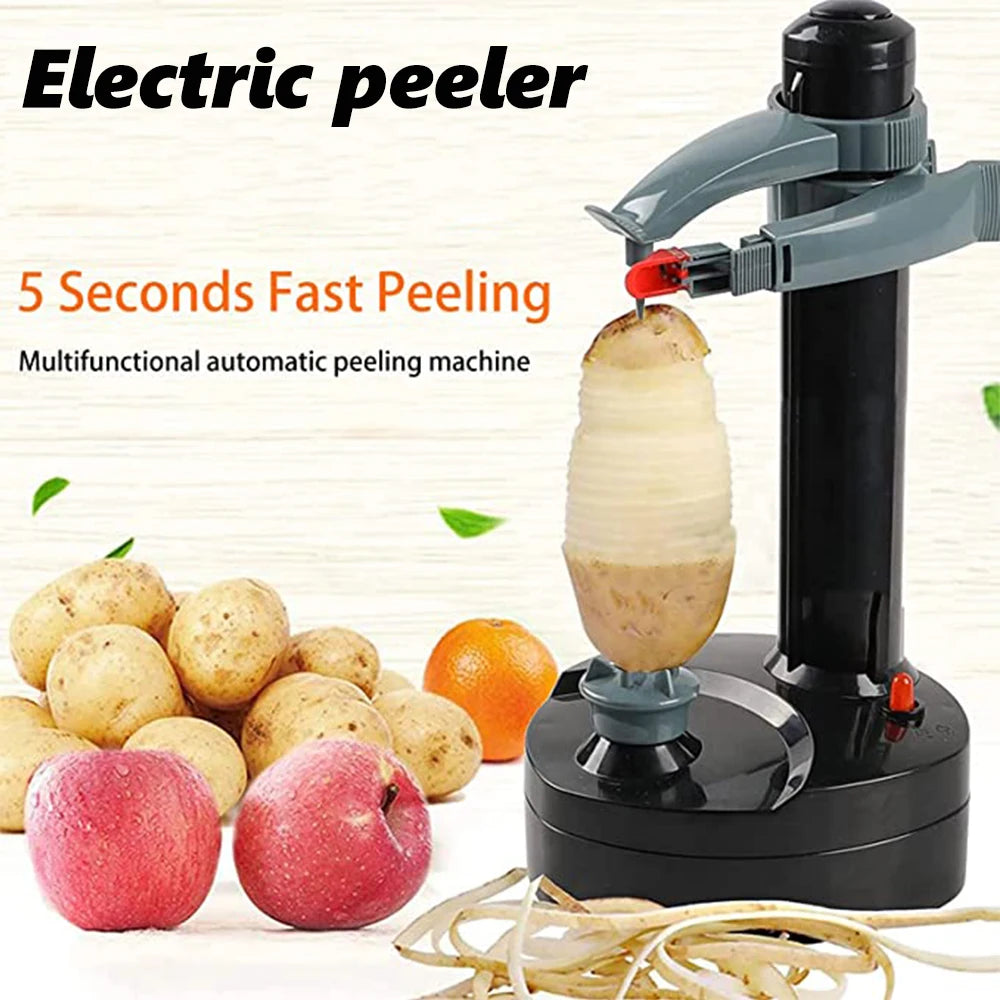 Automatic Rotating Peeling Too,lElectric Peeler For Vegetables Multi-function Fruit Potato Carrot Grater Peelers Cutter Kitchen