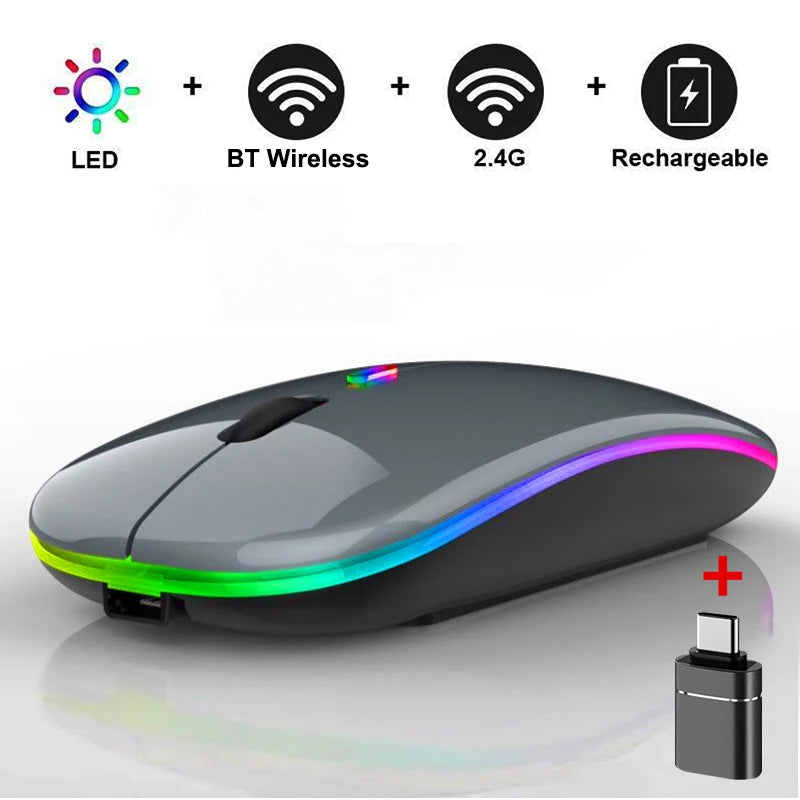 Led Wireless Mouse Bluetooth-compatible