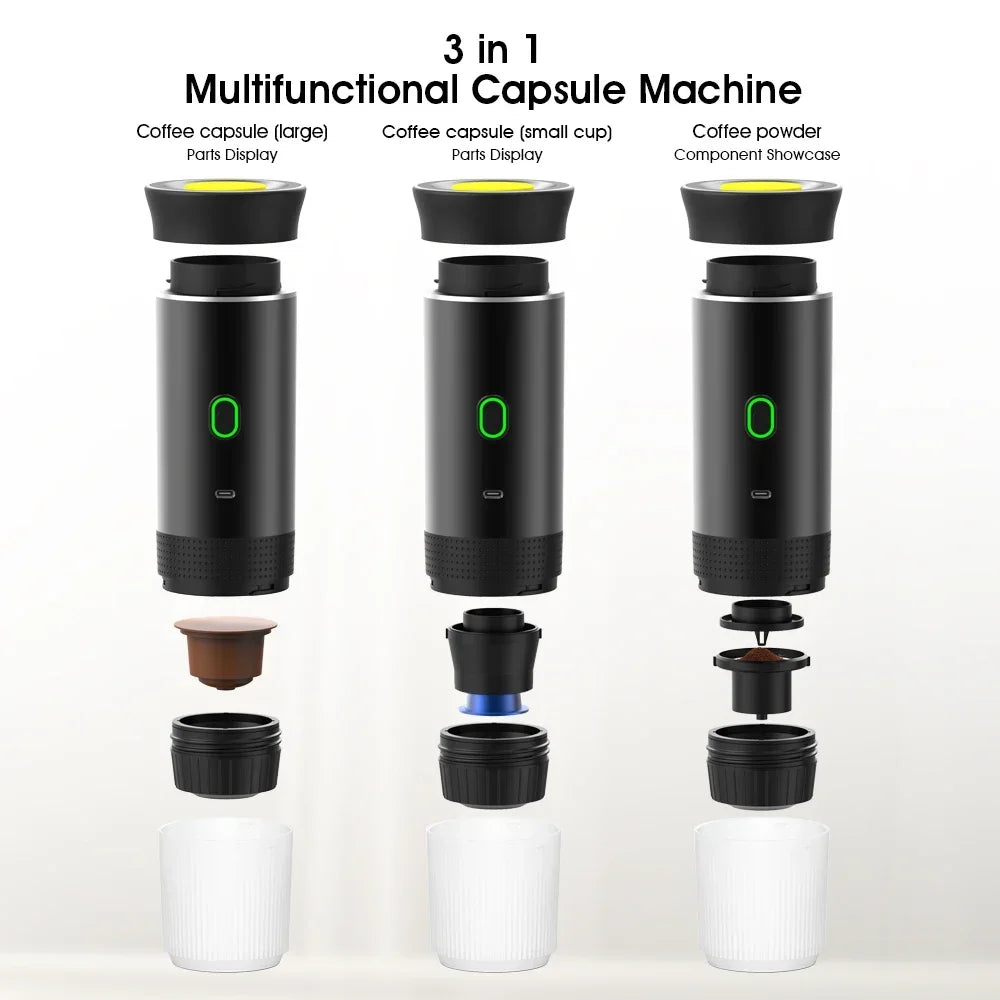 Wireless Portable Espresso Coffee Machine for Car & Home