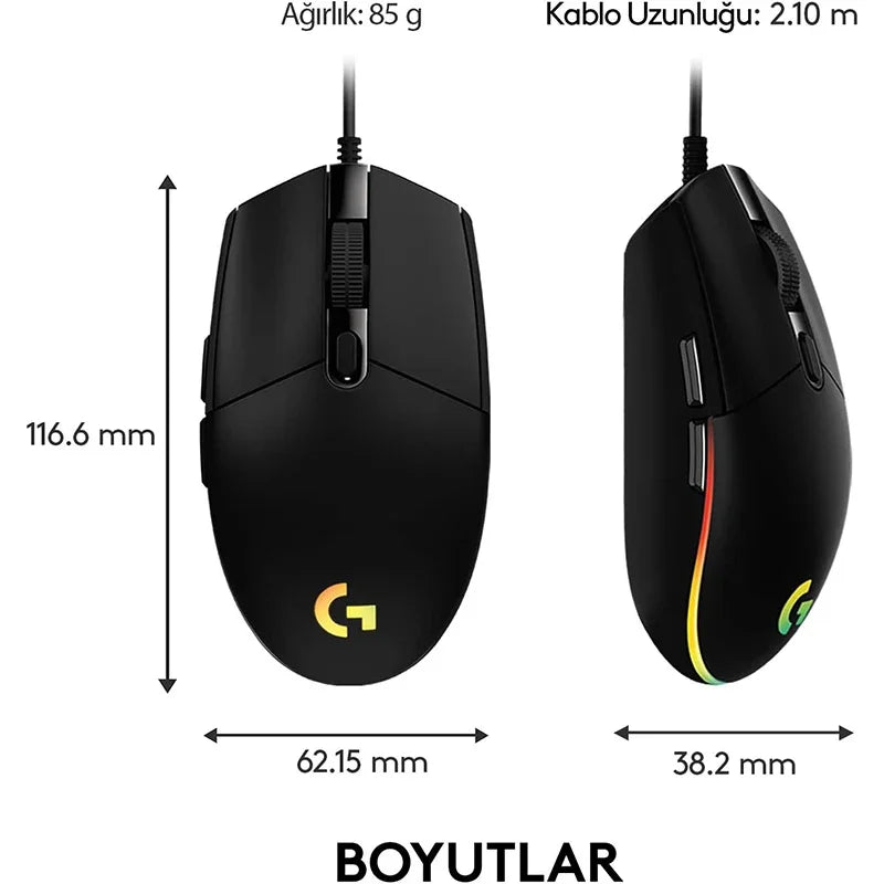 Logitech G102 Wired Gaming Mouse 8000 DPI