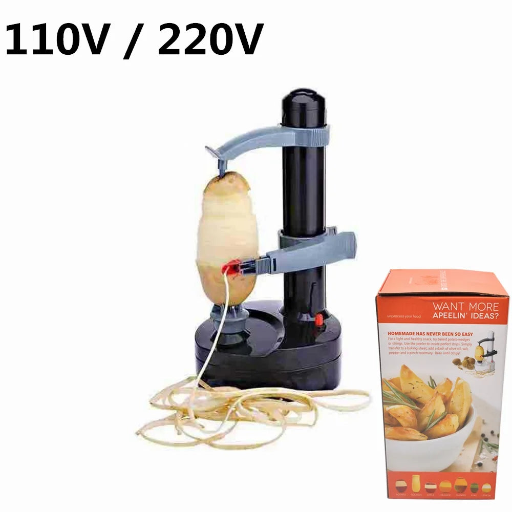 Automatic Potato Peeler Electric with 3 Blades 220V 110V Peeler Apple Paring Machine Kitchen Corer Cutter For Vegetable Fruits