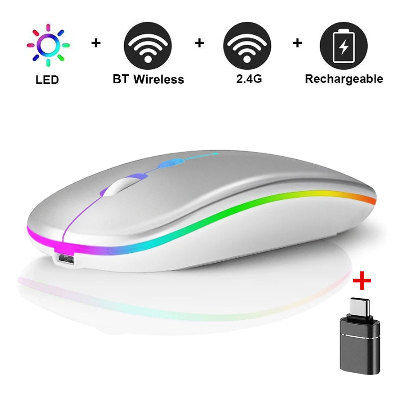 Led Wireless Mouse Bluetooth-compatible