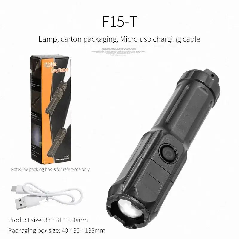 4 Lighting Modes USB Rechargeable Tactical Flashlight