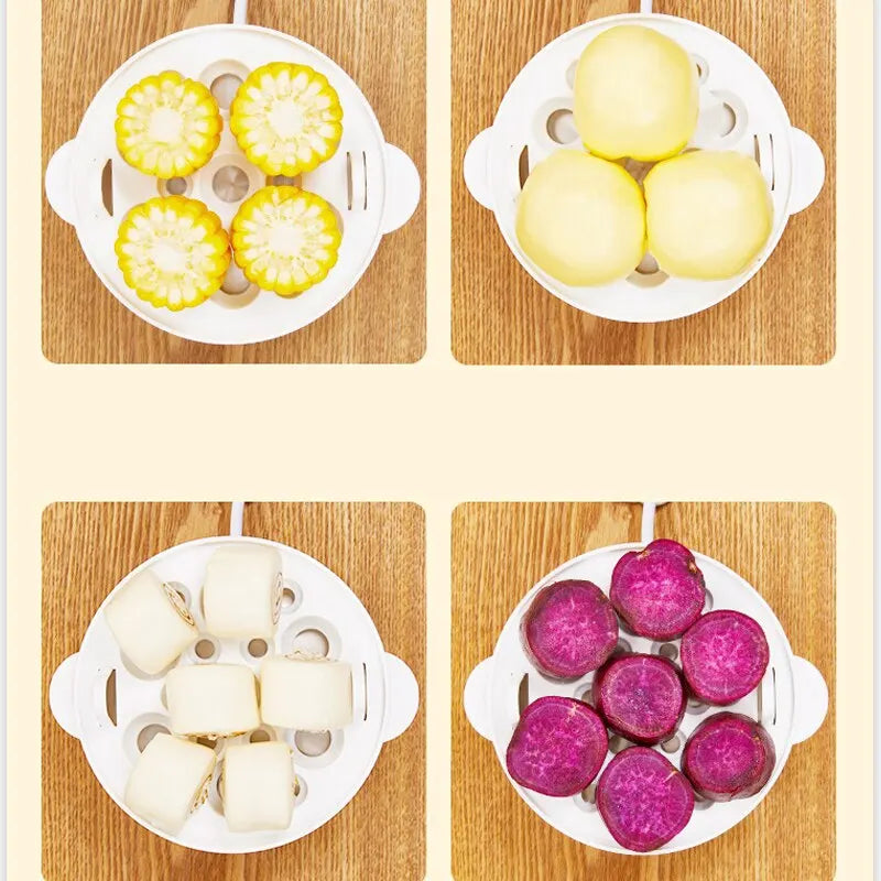 220V Multifunctional Electric Egg Boiler & Steamer