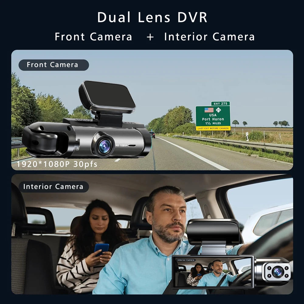 Dual Lens FHD 1080P Car DVR Dash Camera