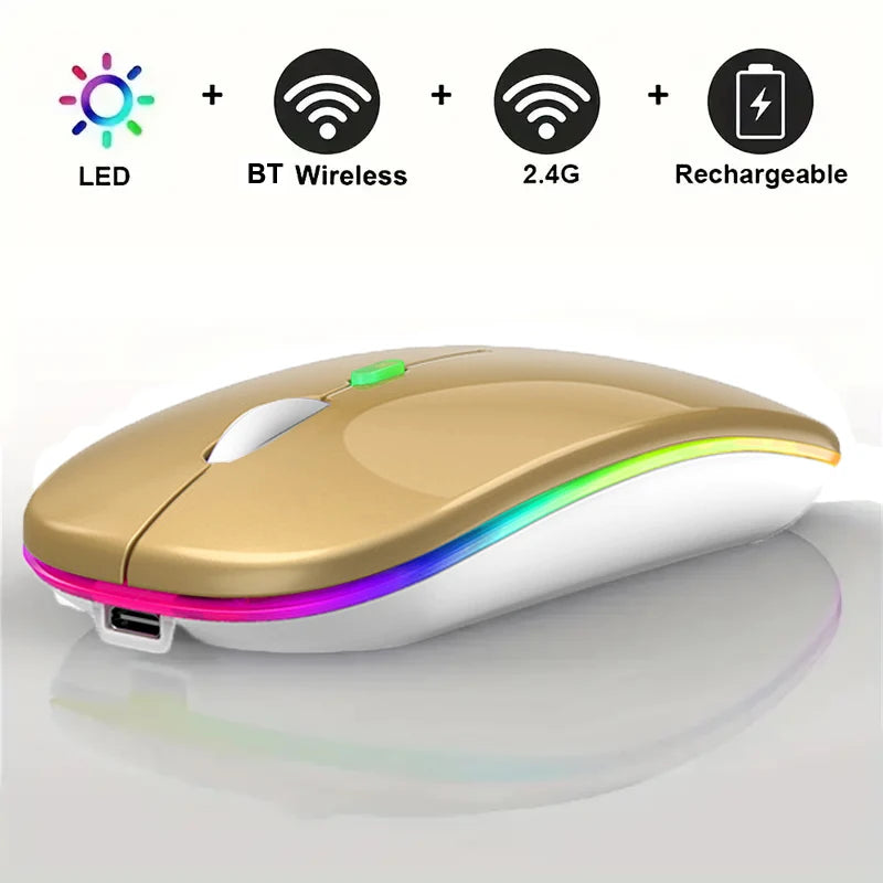 Led Wireless Mouse Bluetooth-compatible
