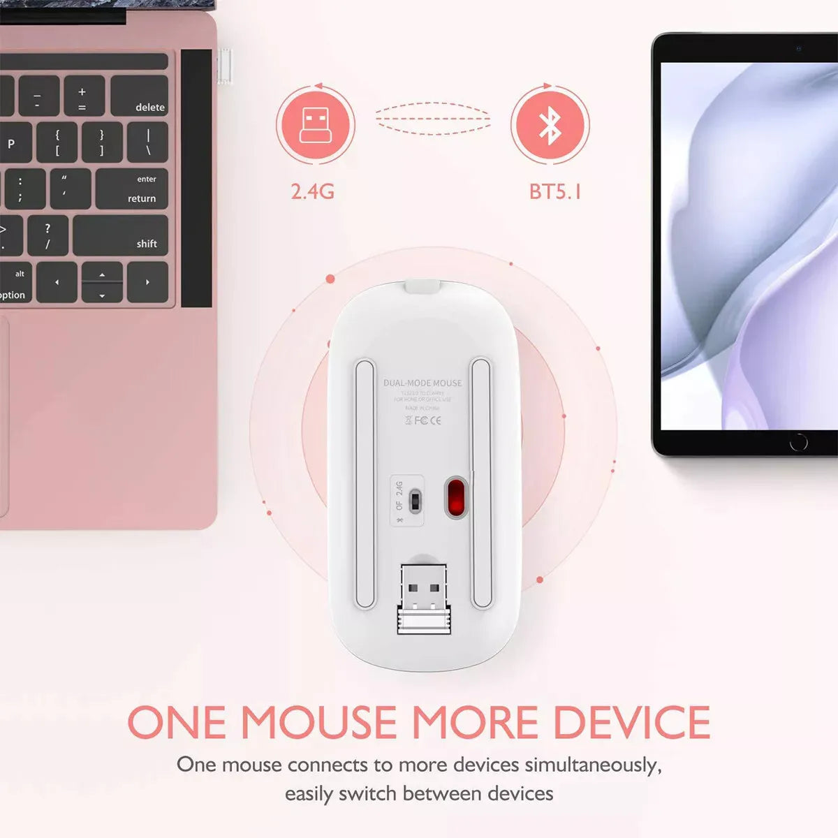 Led Wireless Mouse Bluetooth-compatible