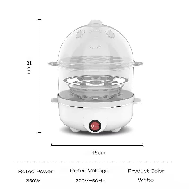 220V Multifunctional Electric Egg Boiler & Steamer