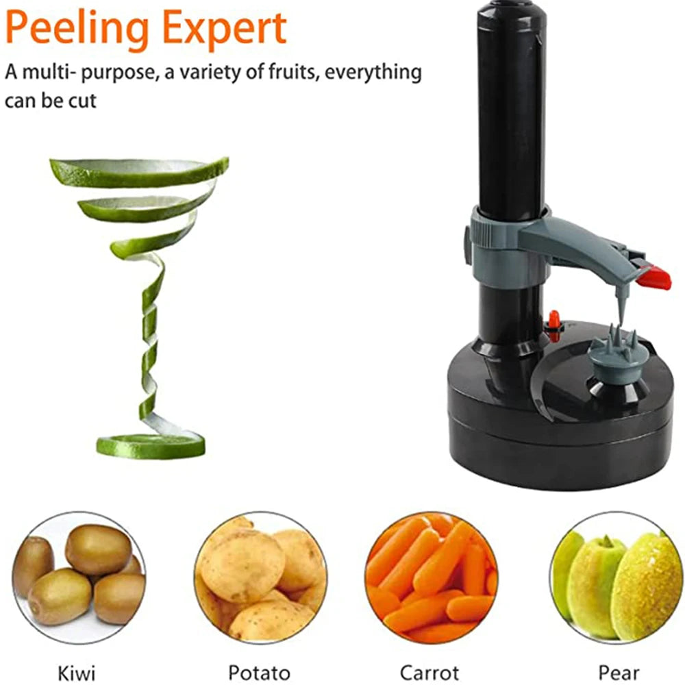 Automatic Rotating Peeling Too,lElectric Peeler For Vegetables Multi-function Fruit Potato Carrot Grater Peelers Cutter Kitchen