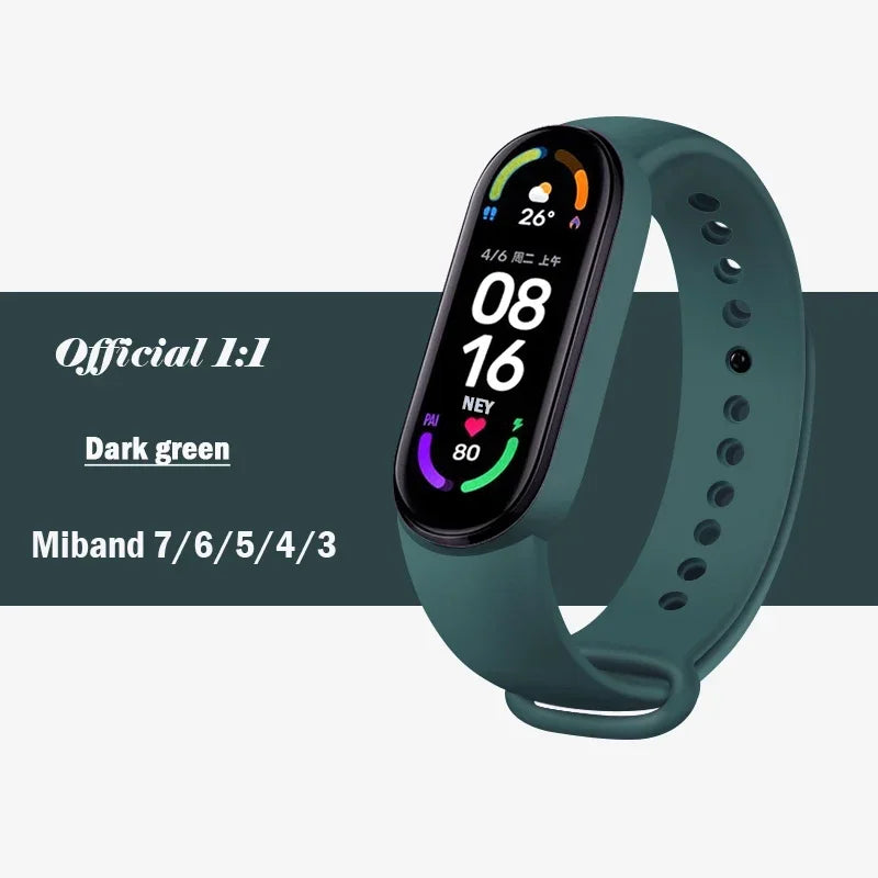 Silicone Strap for Xiaomi Mi Band (3-7 NFC)