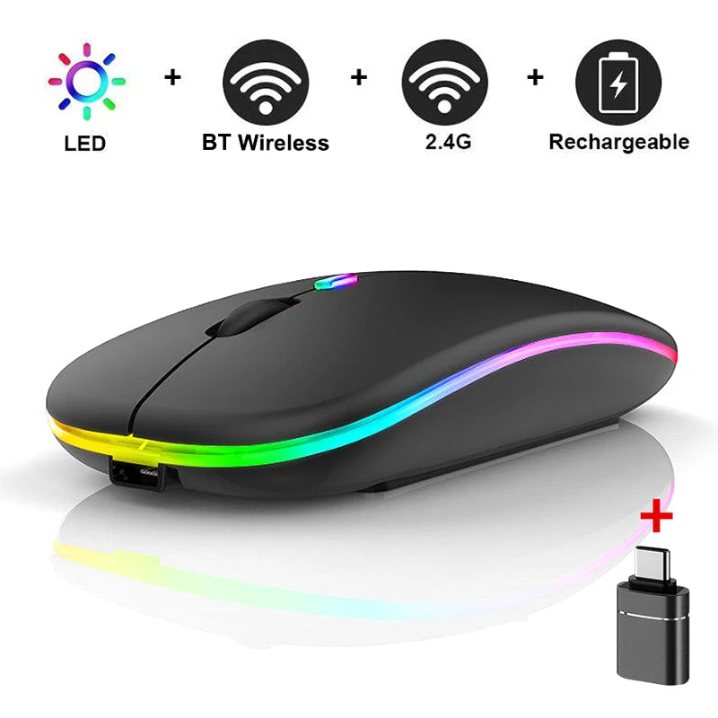 Led Wireless Mouse Bluetooth-compatible