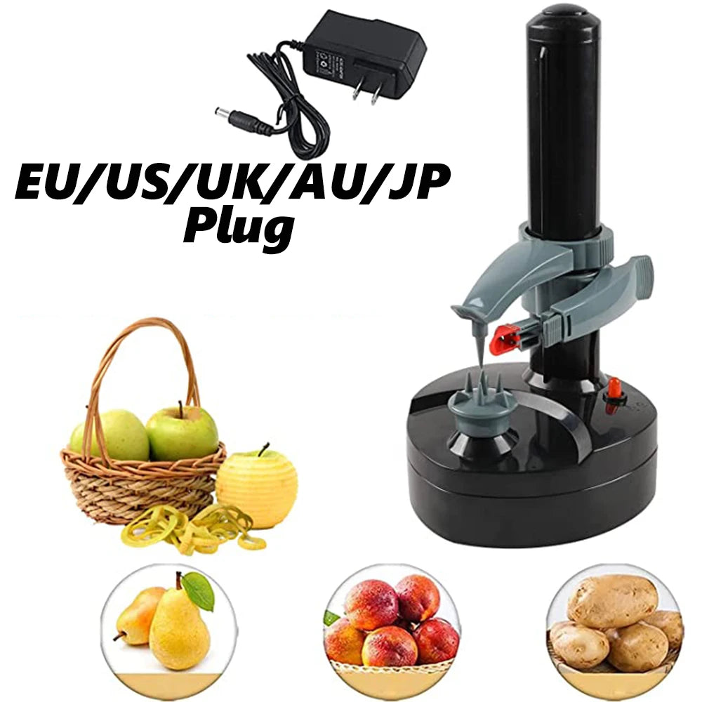 Automatic Rotating Peeling Too,lElectric Peeler For Vegetables Multi-function Fruit Potato Carrot Grater Peelers Cutter Kitchen