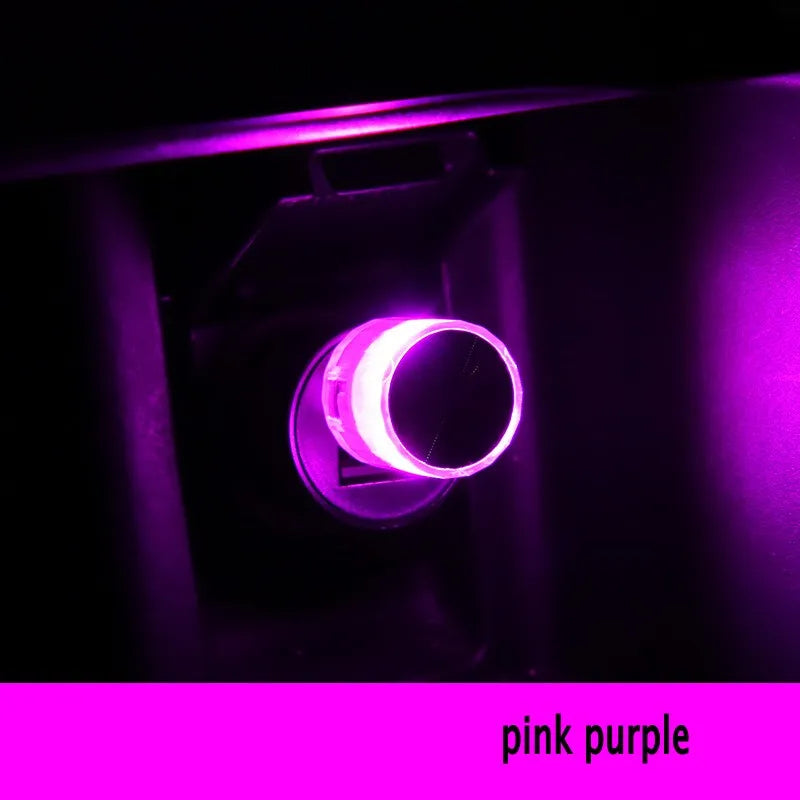 "1PC Car Mini USB LED Ambient Light – Plug & Play Decorative Lamp"