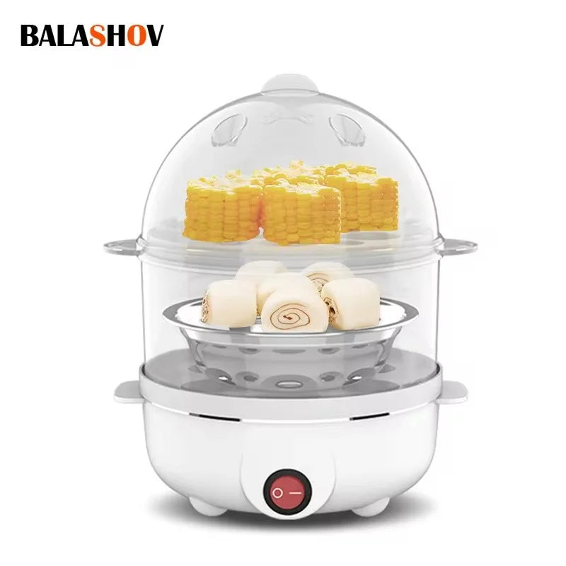220V Multifunctional Electric Egg Boiler & Steamer