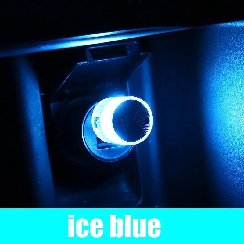 "1PC Car Mini USB LED Ambient Light – Plug & Play Decorative Lamp"