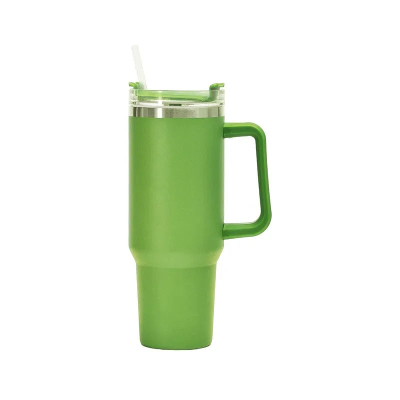 40OZ Stainless Steel Mug Tumbler with Handle High-capacity Insulated Vacuum Mug Keep Cold and Hot Leak Proof Travel Coffee Mug