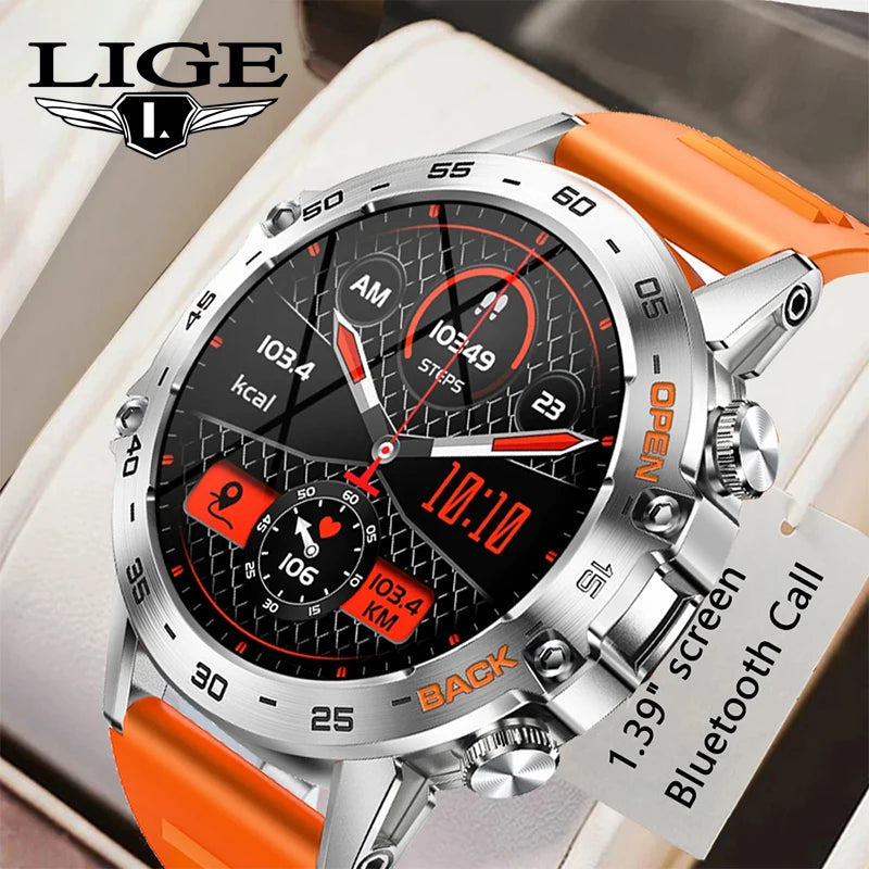 LIGE 1.39" Bluetooth Call Smartwatch for Men