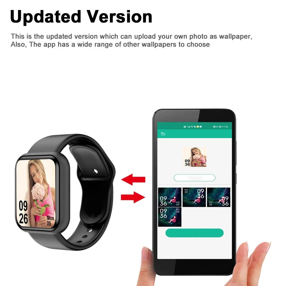 Smartwatch D20 Y68 - Fitness Tracker for All Ages
