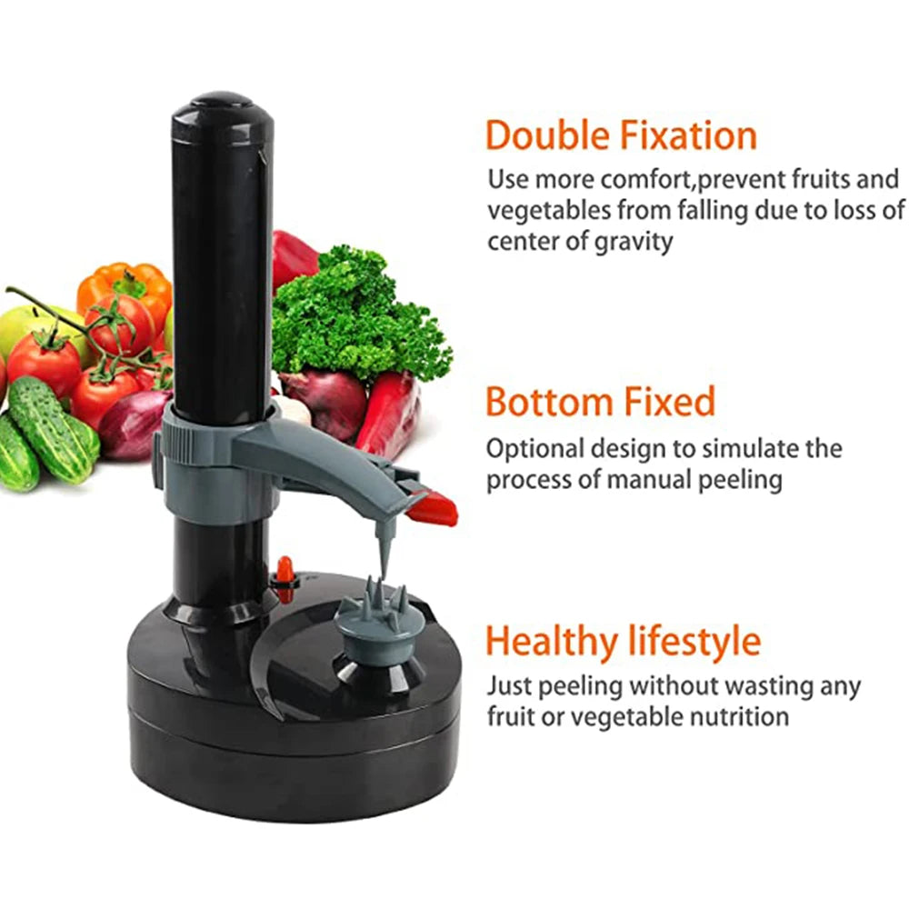 Automatic Rotating Peeling Too,lElectric Peeler For Vegetables Multi-function Fruit Potato Carrot Grater Peelers Cutter Kitchen