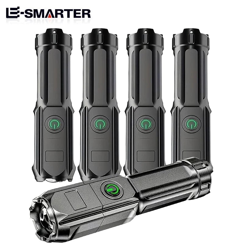 4 Lighting Modes USB Rechargeable Tactical Flashlight