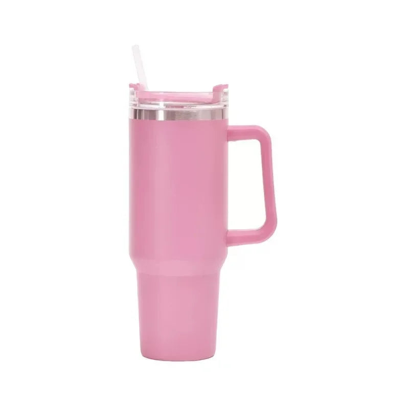 40OZ Stainless Steel Mug Tumbler with Handle High-capacity Insulated Vacuum Mug Keep Cold and Hot Leak Proof Travel Coffee Mug