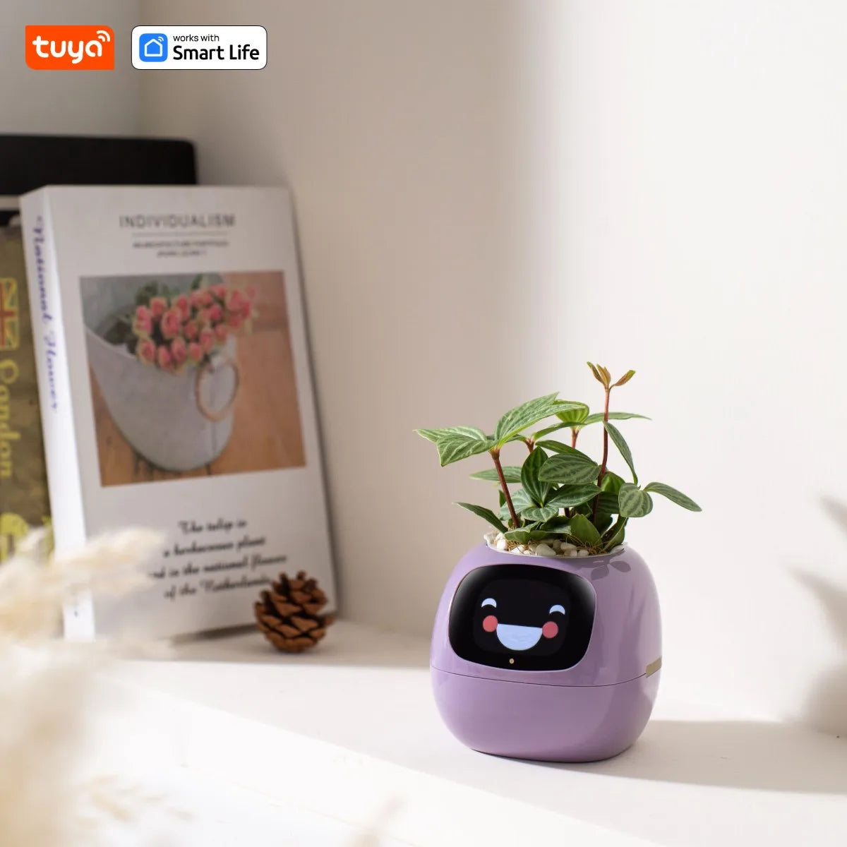 Purple Tuya Ivy Smart Planter