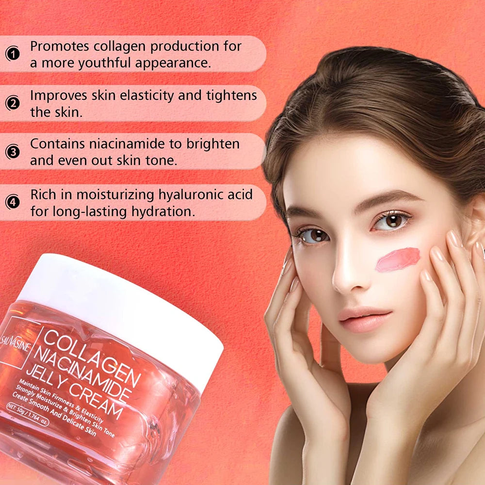 75ml Collagen Peel-off Mask Night Wrapping Mask Facial Mud 50g Collagen Jelly Cream Firming Skin Moisturizing Face Masks Cream