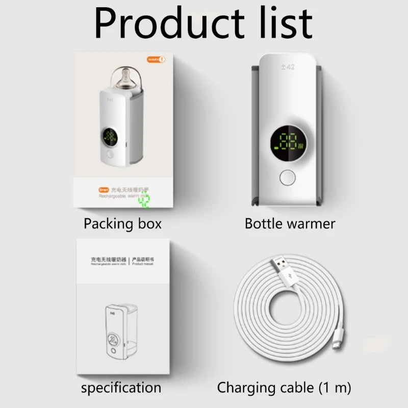 Cordless Portable Baby Bottle Warmer for Parents