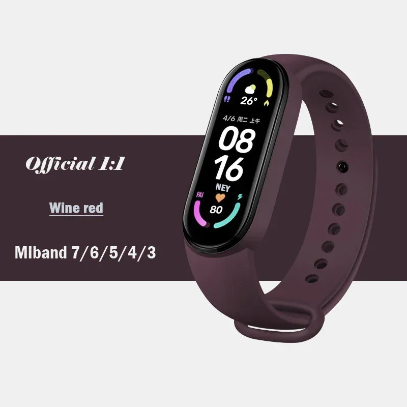 Silicone Strap for Xiaomi Mi Band (3-7 NFC)