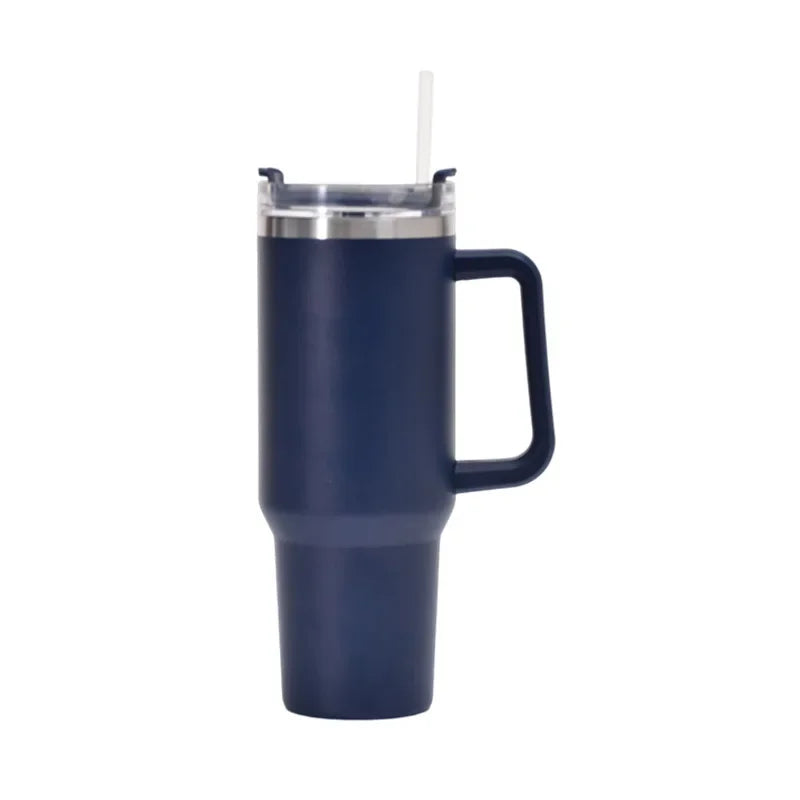 40OZ Stainless Steel Mug Tumbler with Handle High-capacity Insulated Vacuum Mug Keep Cold and Hot Leak Proof Travel Coffee Mug