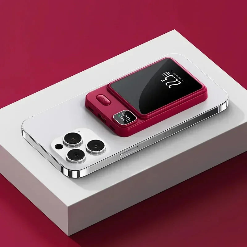 "50000mAh Magnetic Power Bank – Qi Wireless Fast Charger"