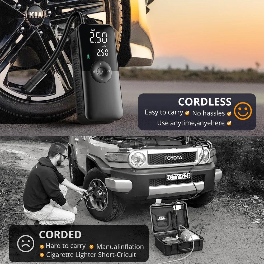 Carsun Portable Rechargeable Tire & Ball Inflator"