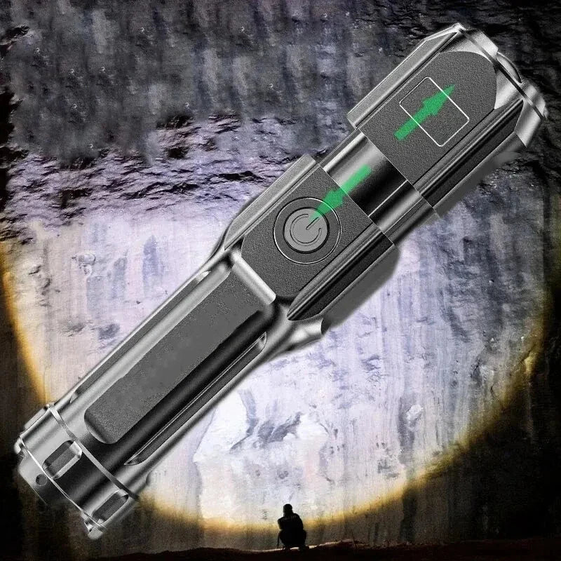 4 Lighting Modes USB Rechargeable Tactical Flashlight