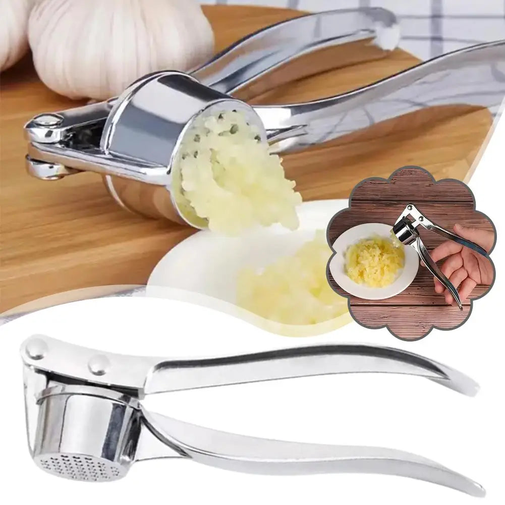 Stainless Steel Multifunction Garlic Press Crusher Kitchen Cooking Ginger Squeezer Masher Handheld Ginger Mincer Tools