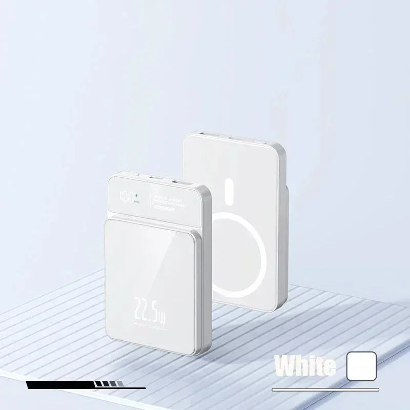 "50000mAh Magnetic Power Bank – Qi Wireless Fast Charger"