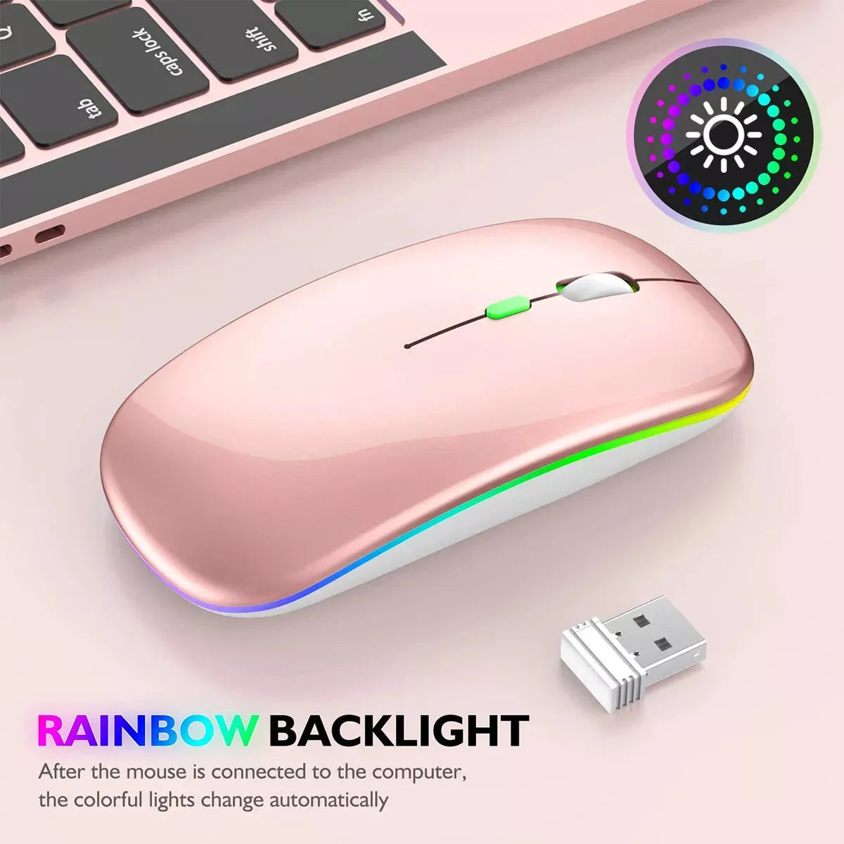 Led Wireless Mouse Bluetooth-compatible