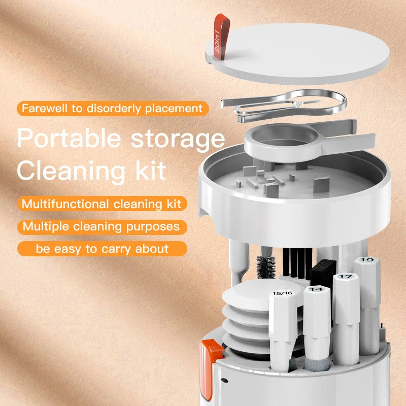 20-in-1 Multi-Purpose Cleaner Kit for Electronics & Keyboards