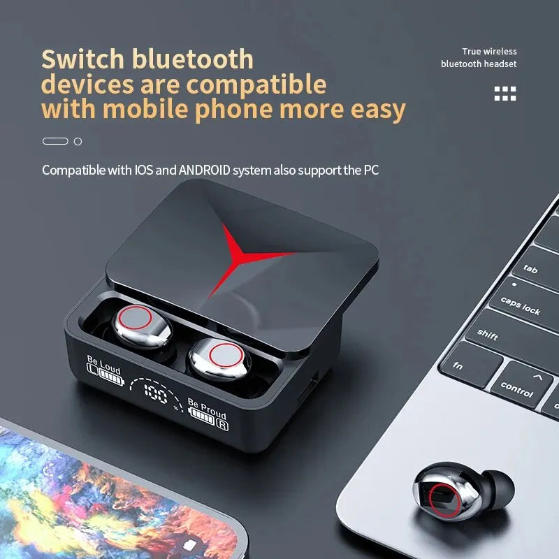 Original TWS M90 Wireless Gaming Headphones with Bluetooth 5.3