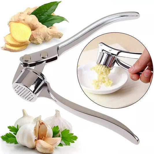 Stainless Steel Multifunction Garlic Press Crusher Kitchen Cooking Ginger Squeezer Masher Handheld Ginger Mincer Tools